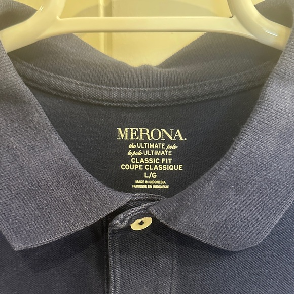 Merona Men's Dark Blue Polo Shirt - Picture 3 of 4